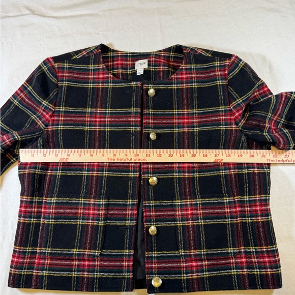 J. Crew Stewart Tartan Wool-Blend Blazer - Picture 9 of 11